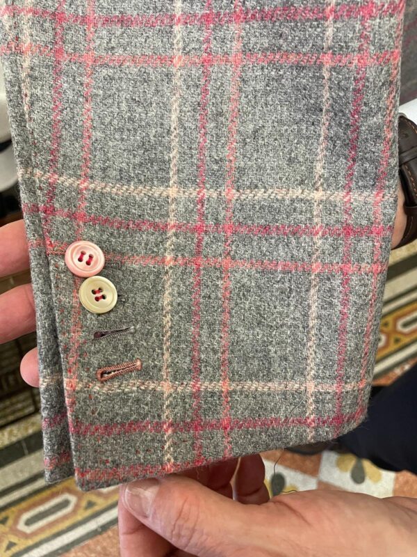 Giacca mattina 2 bottoni sartoria napoletana antonelli made in italy handmade tailor