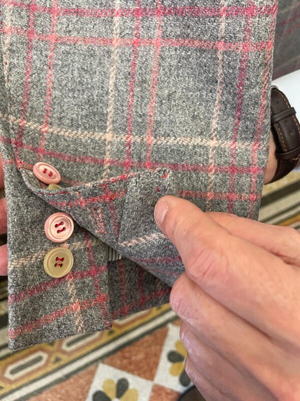 Giacca mattina 2 bottoni sartoria napoletana antonelli made in italy handmade tailor